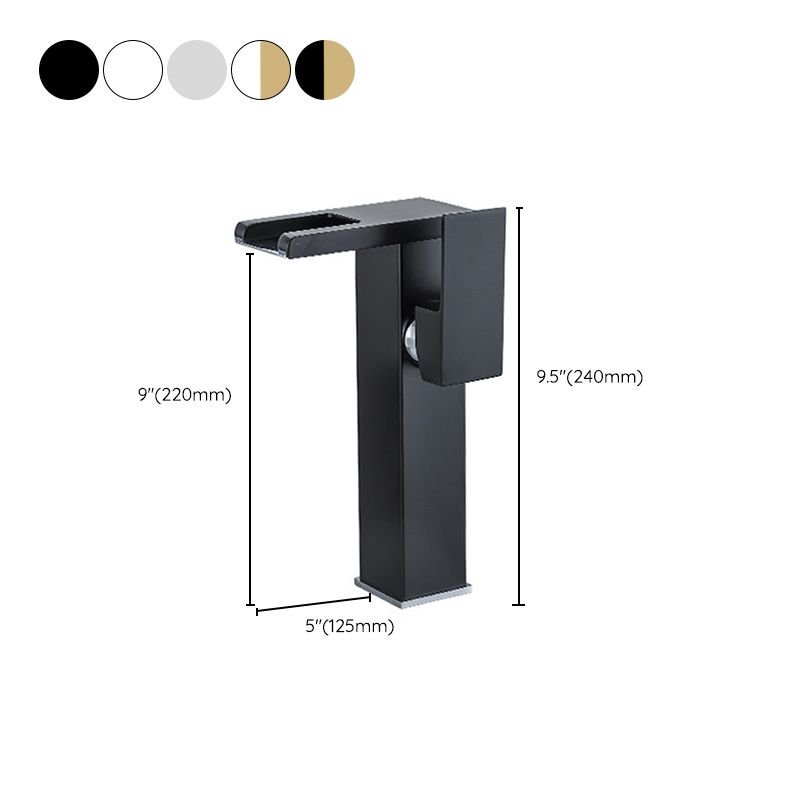 Contemporary Sink Faucet Solid Color Low Arc Bathroom Vessel Faucet Clearhalo 'Bathroom Remodel & Bathroom Fixtures' 'Bathroom Sink Faucets' 'Bathroom Sinks & Faucet Components' 'bathroom_sink_faucets' 'Home Improvement' 'home_improvement' 'home_improvement_bathroom_sink_faucets' 1200x1200_5629c12b-7200-4b91-a625-4677b65510d2