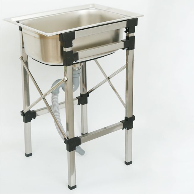 Stainless Steel Sink Contemporary Style Kitchen Sink with Bracket Clearhalo 'Home Improvement' 'home_improvement' 'home_improvement_kitchen_sinks' 'Kitchen Remodel & Kitchen Fixtures' 'Kitchen Sinks & Faucet Components' 'Kitchen Sinks' 'kitchen_sinks' 1200x1200_563b2be4-acee-4600-afe4-a07a7644e6c3