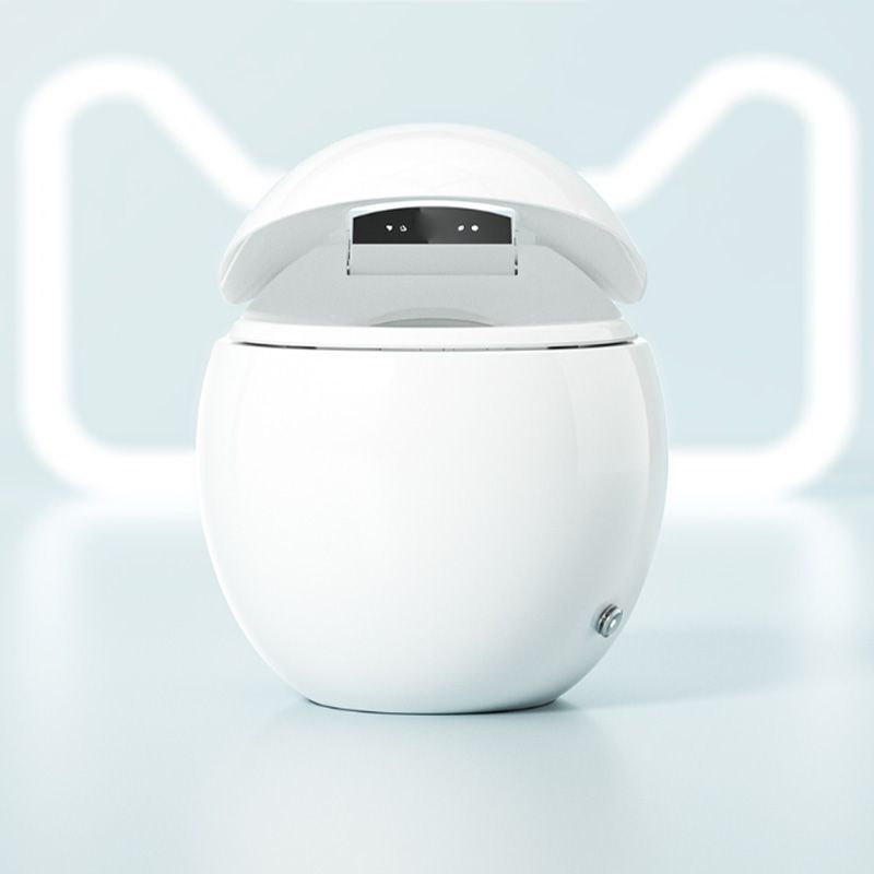 Ceramic White Round with Heated Seat Foot Sensor Floor Standing Bidet Clearhalo 'Bathroom Remodel & Bathroom Fixtures' 'Bidets' 'Home Improvement' 'home_improvement' 'home_improvement_bidets' 'Toilets & Bidets' 1200x1200_566ab537-215d-413b-8801-322329d3dacb