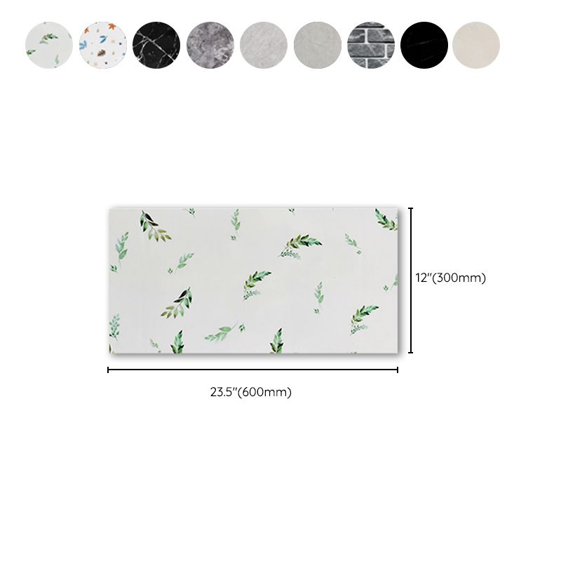 Rectangular Fire Resistant Tile PVC Singular Peel & Stick Tile for Backsplash Wall Clearhalo 'Flooring 'Home Improvement' 'home_improvement' 'home_improvement_peel_stick_blacksplash' 'Peel & Stick Backsplash Tile' 'peel_stick_blacksplash' 'Walls & Ceilings' Walls and Ceiling' 1200x1200_566b3a3f-a430-4b89-b842-c4d0ba8f5662