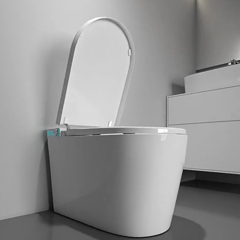 Modern Floor Mount Flush Toilet Heated Seat Included White Toilet Bowl for Washroom Clearhalo 'Bathroom Remodel & Bathroom Fixtures' 'Home Improvement' 'home_improvement' 'home_improvement_toilets' 'Toilets & Bidets' 'Toilets' 1200x1200_566dda8d-78b7-46f6-bcdd-aa0fece4d1d1