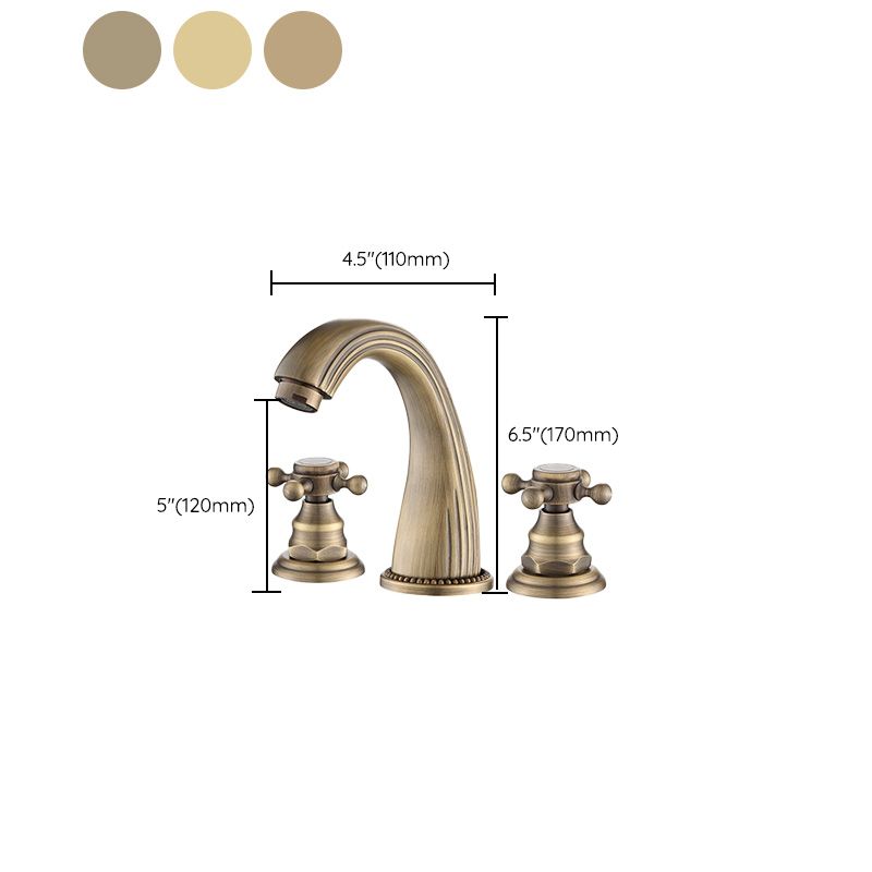 Dual Handle Vintage Vanity Sink Faucet Industrial Basin Lavatory Faucet Clearhalo 'Bathroom Remodel & Bathroom Fixtures' 'Bathroom Sink Faucets' 'Bathroom Sinks & Faucet Components' 'bathroom_sink_faucets' 'Home Improvement' 'home_improvement' 'home_improvement_bathroom_sink_faucets' 1200x1200_5689cb91-9839-45fd-a594-5e8f954fe210