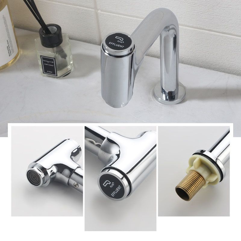 Modern Style Vanity Sink Faucet Swivel Spout Bathroom Faucet Clearhalo 'Bathroom Remodel & Bathroom Fixtures' 'Bathroom Sink Faucets' 'Bathroom Sinks & Faucet Components' 'bathroom_sink_faucets' 'Home Improvement' 'home_improvement' 'home_improvement_bathroom_sink_faucets' 1200x1200_568ad170-59cb-45f9-bbc8-611bb3980711