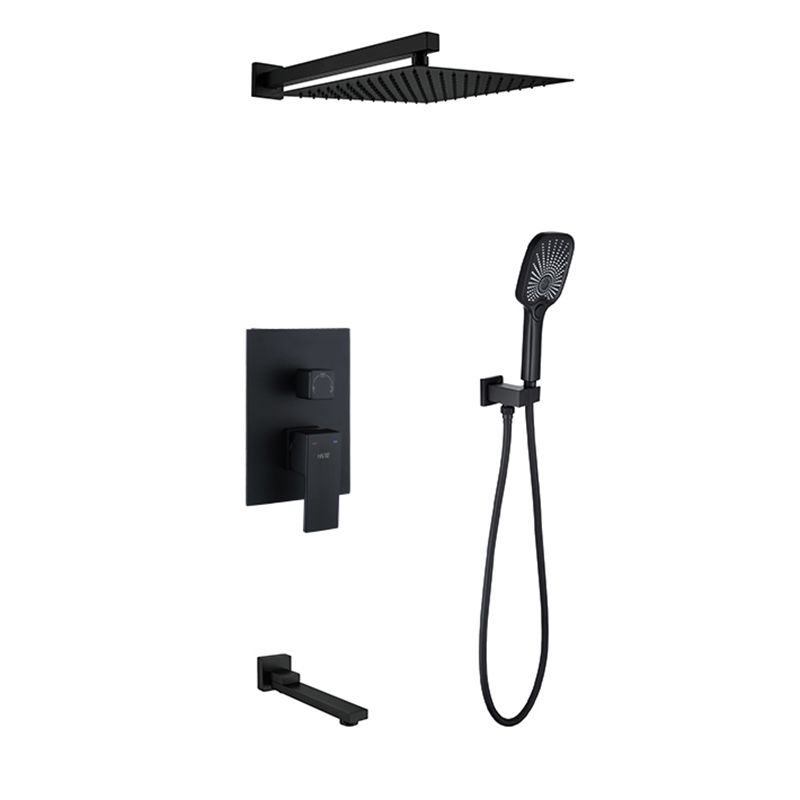 Modern Shower Set Brass Square Temperature Control Shower System Clearhalo 'Bathroom Remodel & Bathroom Fixtures' 'Home Improvement' 'home_improvement' 'home_improvement_shower_faucets' 'Shower Faucets & Systems' 'shower_faucets' 'Showers & Bathtubs Plumbing' 'Showers & Bathtubs' 1200x1200_569afb52-584c-4f19-b4de-a20a092a1263