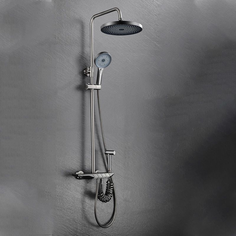 Modern Thermostatic Shower Combo Slide Bar Valve Included Shower System Clearhalo 'Bathroom Remodel & Bathroom Fixtures' 'Home Improvement' 'home_improvement' 'home_improvement_shower_faucets' 'Shower Faucets & Systems' 'shower_faucets' 'Showers & Bathtubs Plumbing' 'Showers & Bathtubs' 1200x1200_56aa6a00-5248-4a8e-b9f0-1e7de63be269