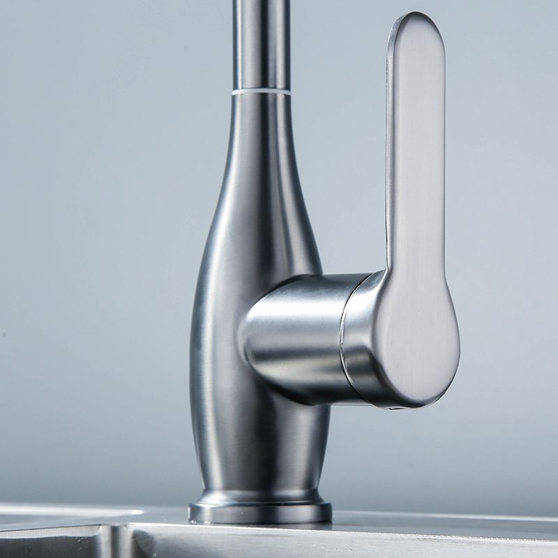 Modern 1-Handle Faucets with Water Dispenser Standard Kitchen Faucets Clearhalo 'Home Improvement' 'home_improvement' 'home_improvement_kitchen_faucets' 'Kitchen Faucets' 'Kitchen Remodel & Kitchen Fixtures' 'Kitchen Sinks & Faucet Components' 'kitchen_faucets' 1200x1200_56ae364a-358b-41f8-972a-f81718d209b5
