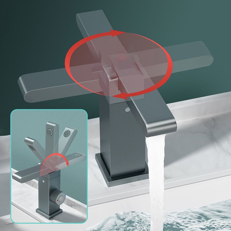 Vessel Sink Bathroom Faucet Knob Handle Swivel Spout Vessel Faucet Clearhalo 'Bathroom Remodel & Bathroom Fixtures' 'Bathroom Sink Faucets' 'Bathroom Sinks & Faucet Components' 'bathroom_sink_faucets' 'Home Improvement' 'home_improvement' 'home_improvement_bathroom_sink_faucets' 1200x1200_56af2b2c-2fba-48d0-9fc2-5f81a4e50ab8