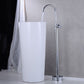 Modern Bathroom Faucet Floor Mounted Rod Handle Bathtub Faucet Clearhalo 'Bathroom Remodel & Bathroom Fixtures' 'Bathtub Faucets' 'bathtub_faucets' 'Home Improvement' 'home_improvement' 'home_improvement_bathtub_faucets' 1200x1200_56b1b2fd-139d-4d95-bfe4-36ccdb0926c9
