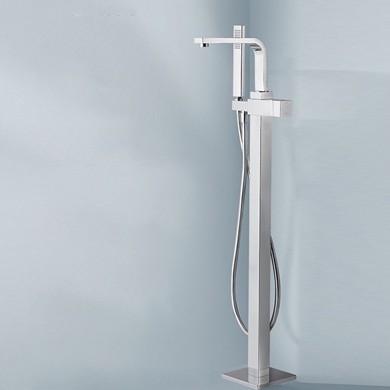 Modern Freestanding Tub Filler Trim Copper Freestanding Tub Fillers Clearhalo 'Bathroom Remodel & Bathroom Fixtures' 'Bathtub Faucets' 'bathtub_faucets' 'Home Improvement' 'home_improvement' 'home_improvement_bathtub_faucets' 1200x1200_56c8cbf5-91a0-4db9-b04b-310b8e53bc67