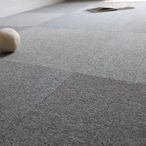 Carpet Tile Non-Skid Fade Resistant Solid Color Self Peel and Stick Carpet Tiles Bedroom Clearhalo 'Carpet Tiles & Carpet Squares' 'carpet_tiles_carpet_squares' 'Flooring 'Home Improvement' 'home_improvement' 'home_improvement_carpet_tiles_carpet_squares' Walls and Ceiling' 1200x1200_56d0f5c9-7007-4e1c-a57f-88815d2781a4