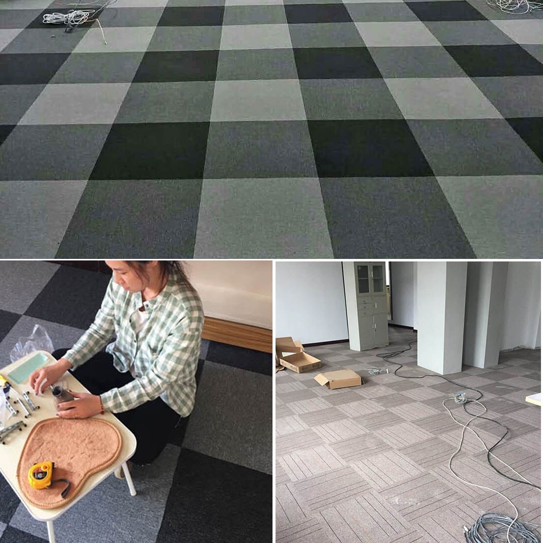 Self Adhesive Carpet Tiles Non-Skid Carpet Tiles for Living Room and Bedroom Clearhalo 'Carpet Tiles & Carpet Squares' 'carpet_tiles_carpet_squares' 'Flooring 'Home Improvement' 'home_improvement' 'home_improvement_carpet_tiles_carpet_squares' Walls and Ceiling' 1200x1200_56d55e6d-2867-4efd-b2d2-24bb095a887a