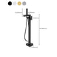 Floor Mounted Metal Freestanding Tub Filler 1 Handle Freestanding Faucet with Hose Clearhalo 'Bathroom Remodel & Bathroom Fixtures' 'Bathtub Faucets' 'bathtub_faucets' 'Home Improvement' 'home_improvement' 'home_improvement_bathtub_faucets' 1200x1200_56d56004-202f-45c9-a427-56cebe58812f