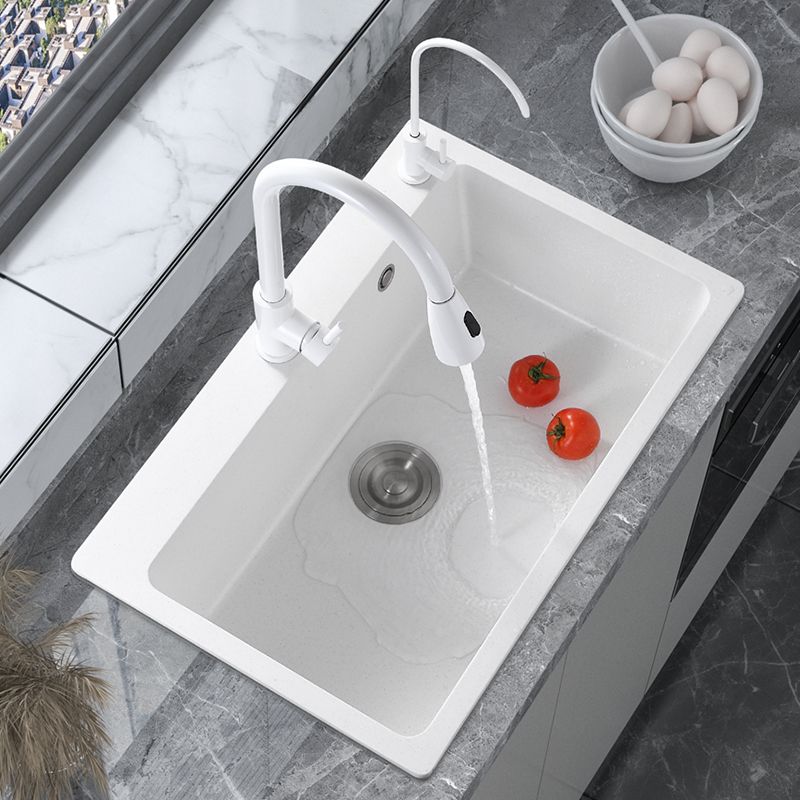 Quartz Kitchen Sink Single Basin Kitchen Sink with Faucet Included Clearhalo 'Home Improvement' 'home_improvement' 'home_improvement_kitchen_sinks' 'Kitchen Remodel & Kitchen Fixtures' 'Kitchen Sinks & Faucet Components' 'Kitchen Sinks' 'kitchen_sinks' 1200x1200_56e5bee3-4939-454d-8f06-ba72f789253c