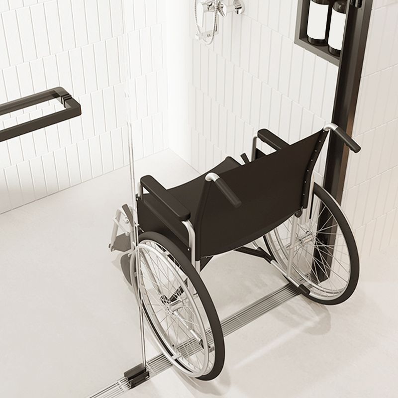 Bypass Semi Frameless Shower Door Tempered Glass Shower Door in Black Clearhalo 'Bathroom Remodel & Bathroom Fixtures' 'Home Improvement' 'home_improvement' 'home_improvement_shower_tub_doors' 'Shower and Tub Doors' 'shower_tub_doors' 'Showers & Bathtubs' 1200x1200_56e6e3db-8de5-48e4-b775-05acbd684aa8