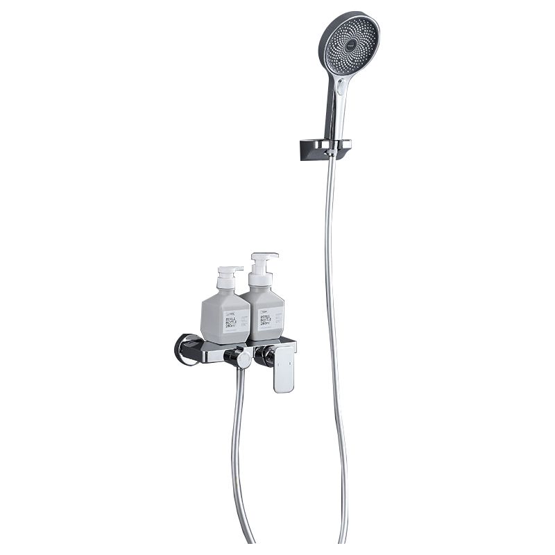 Modern Shower System Solid Color Adjustable Spray Pattern Shower Set Clearhalo 'Bathroom Remodel & Bathroom Fixtures' 'Home Improvement' 'home_improvement' 'home_improvement_shower_faucets' 'Shower Faucets & Systems' 'shower_faucets' 'Showers & Bathtubs Plumbing' 'Showers & Bathtubs' 1200x1200_56f572cd-ea77-4a9a-80c1-eb189ee90ea4