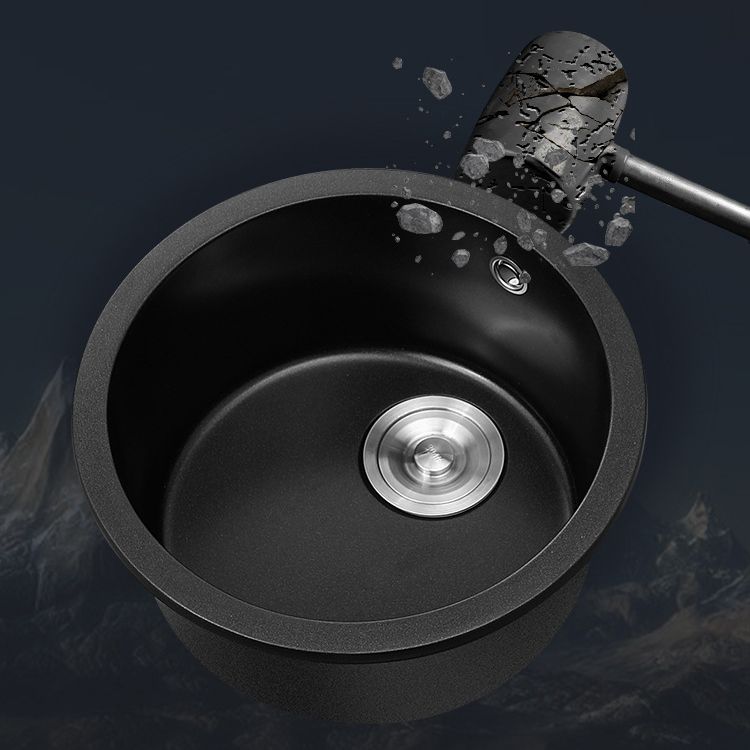 Quartz Kitchen Sink Modern Single Bowl Kitchen Sink with Round Shape Clearhalo 'Home Improvement' 'home_improvement' 'home_improvement_kitchen_sinks' 'Kitchen Remodel & Kitchen Fixtures' 'Kitchen Sinks & Faucet Components' 'Kitchen Sinks' 'kitchen_sinks' 1200x1200_57006c1a-9c4d-4adc-a573-d94c13a59e96