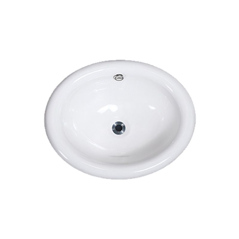 Contemporary Bathroom Sink Porcelain Oval-Shape Drop-in Bathroom Sink without Faucet Clearhalo 'Bathroom Remodel & Bathroom Fixtures' 'Bathroom Sinks & Faucet Components' 'Bathroom Sinks' 'bathroom_sink' 'Home Improvement' 'home_improvement' 'home_improvement_bathroom_sink' 1200x1200_57010df8-72c9-42ec-8031-eb65a4054f5d