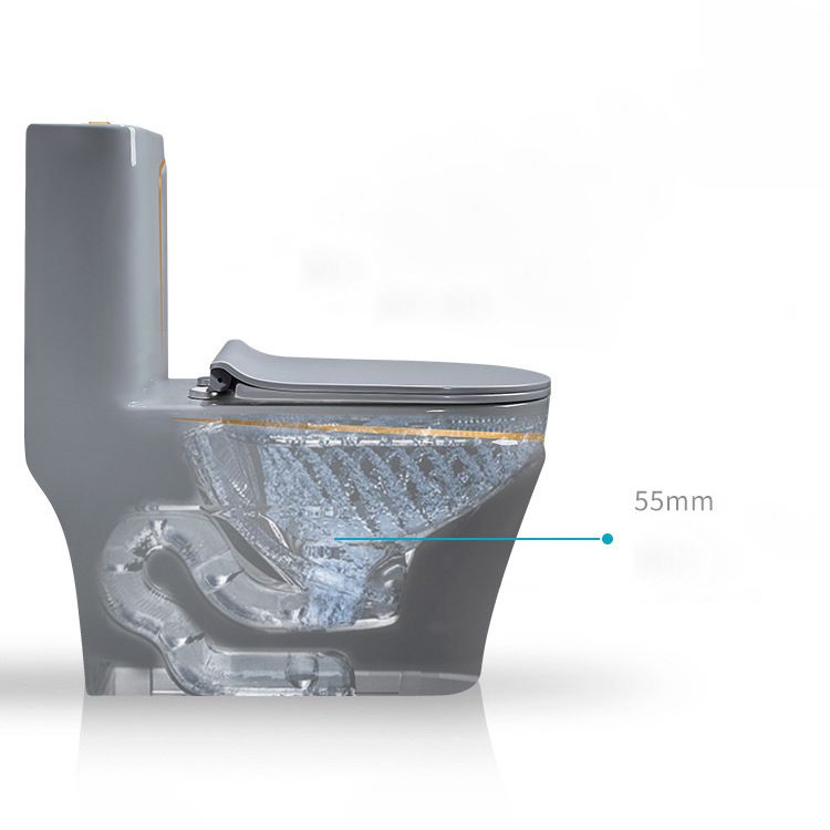 Modern Flush Toilet Ceramic Elong One-Piece Toilet with Slow Close Seat Clearhalo 'Bathroom Remodel & Bathroom Fixtures' 'Home Improvement' 'home_improvement' 'home_improvement_toilets' 'Toilets & Bidets' 'Toilets' 1200x1200_5706fb3c-549d-495b-bd10-5256099a2d85