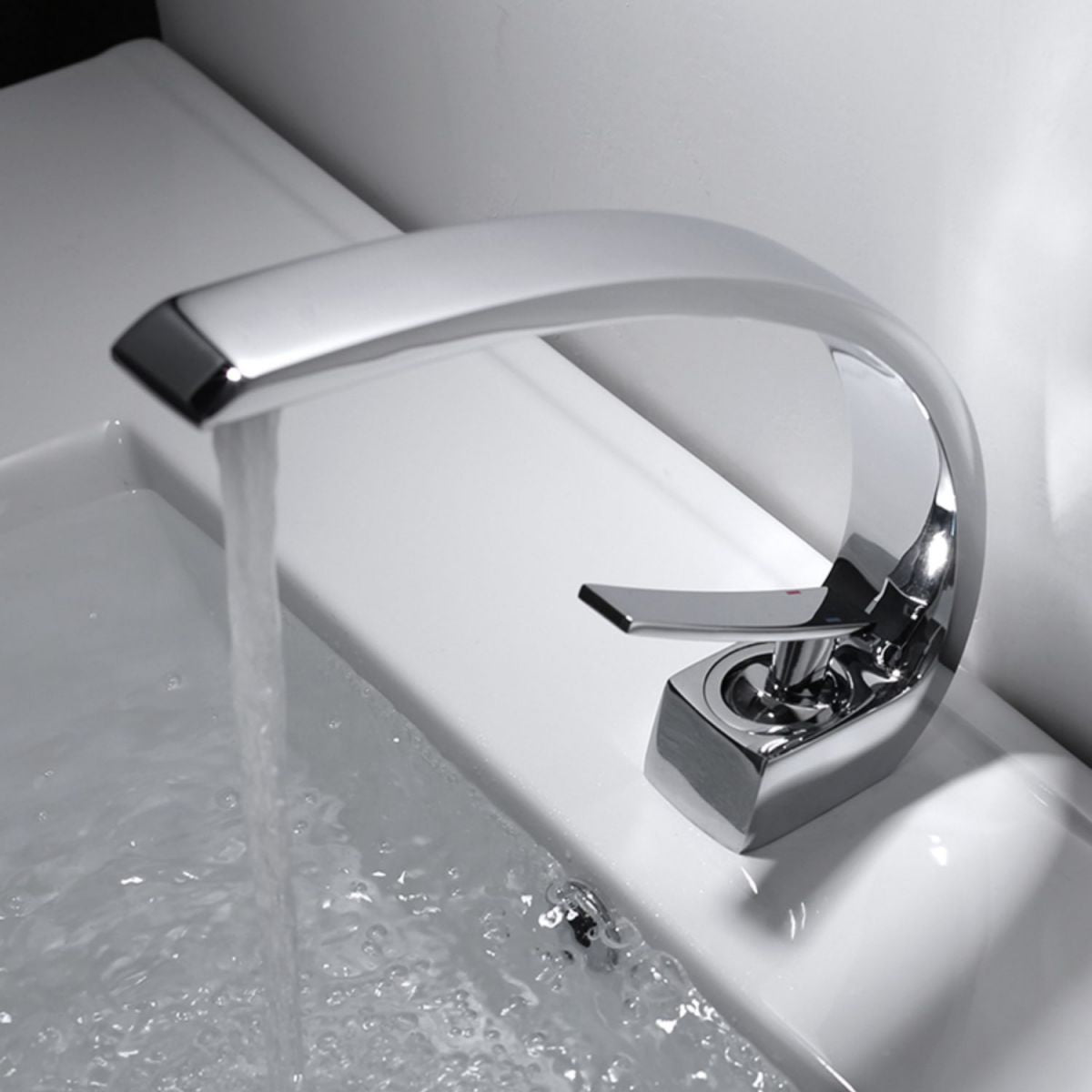 Waterfall Spout Widespread Lavatory Faucet Modern Lever Handles Sink Faucet Clearhalo 'Bathroom Remodel & Bathroom Fixtures' 'Bathroom Sink Faucets' 'Bathroom Sinks & Faucet Components' 'bathroom_sink_faucets' 'Home Improvement' 'home_improvement' 'home_improvement_bathroom_sink_faucets' 1200x1200_5708683b-bc5d-4d51-8b31-2a9f88b09b36