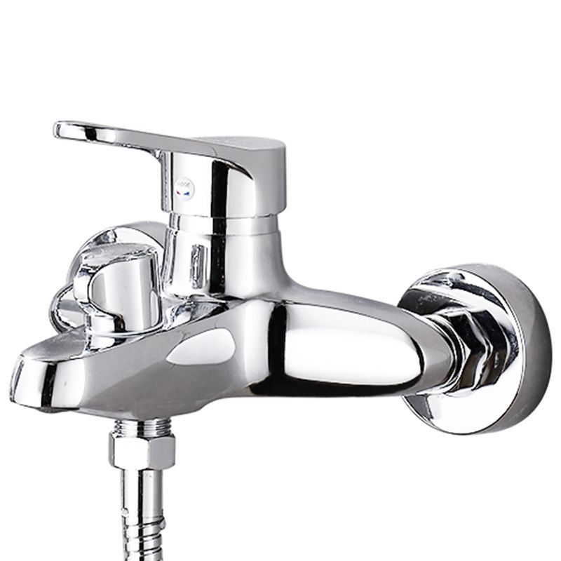 Tradition Fixed Bathtub Faucet Wall Mount Lever Handle Tub Faucet Clearhalo 'Bathroom Remodel & Bathroom Fixtures' 'Bathtub Faucets' 'bathtub_faucets' 'Home Improvement' 'home_improvement' 'home_improvement_bathtub_faucets' 1200x1200_57113072-03eb-4f1e-b142-fd431e81c4bb