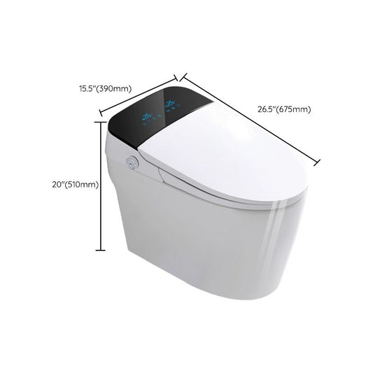 Elongated Antimicrobial Floor Standing Bidet in White with Heated Seat Clearhalo 'Bathroom Remodel & Bathroom Fixtures' 'Bidets' 'Home Improvement' 'home_improvement' 'home_improvement_bidets' 'Toilets & Bidets' 1200x1200_57113a8f-383a-4b45-8bef-82a2a0c9b574