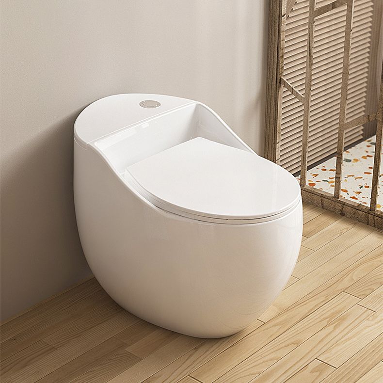 Modern Skirted Toilet Bowl Siphon Jet Toilet with Slow Close Seat for Bathroom Clearhalo 'Bathroom Remodel & Bathroom Fixtures' 'Home Improvement' 'home_improvement' 'home_improvement_toilets' 'Toilets & Bidets' 'Toilets' 1200x1200_57369db0-ee57-4861-a2a9-325d8451e102