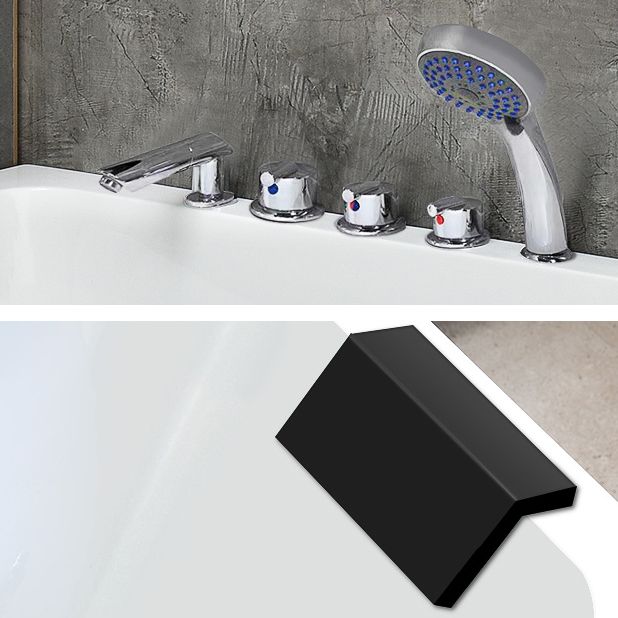 Modern Rectangular Bath Stand Acrylic Alone Soaking White Bathtub Clearhalo 'Bathroom Remodel & Bathroom Fixtures' 'Bathtubs' 'Home Improvement' 'home_improvement' 'home_improvement_bathtubs' 'Showers & Bathtubs' 1200x1200_57406e35-d00f-4eed-baca-0a959087656d