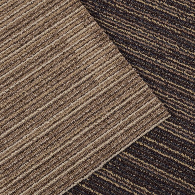 Carpet Tile Non-Skid Fade Resistant Striped Loose Lay Carpet Tiles ...