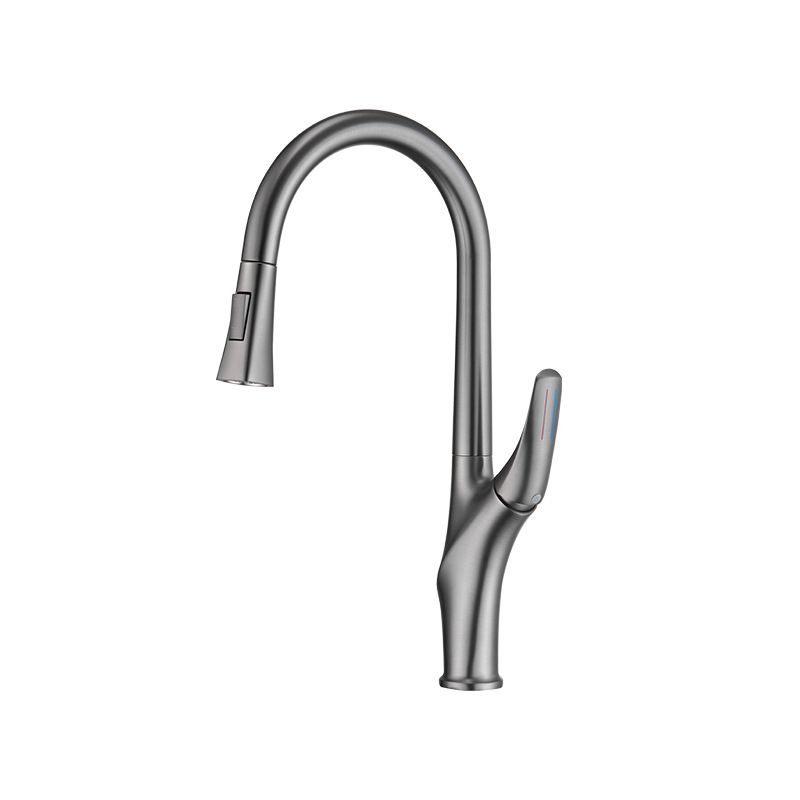 Modern Kitchen Sink Faucet Brass Pulldown Sprayer Single Handle High Arch Pot Filler Clearhalo 'Home Improvement' 'home_improvement' 'home_improvement_kitchen_faucets' 'Kitchen Faucets' 'Kitchen Remodel & Kitchen Fixtures' 'Kitchen Sinks & Faucet Components' 'kitchen_faucets' 1200x1200_574c8dc6-ddb1-4f34-b03a-b16489a3a8fb