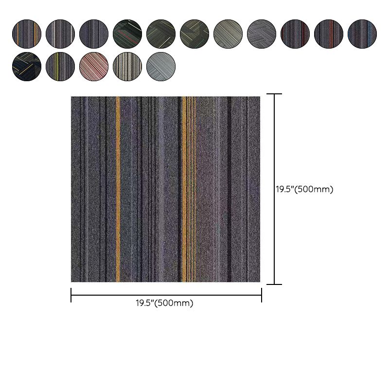 Dark Color Level Loop Carpet Tile Non-Skid Self Adhesive Indoor Office Carpet Tiles Clearhalo 'Carpet Tiles & Carpet Squares' 'carpet_tiles_carpet_squares' 'Flooring 'Home Improvement' 'home_improvement' 'home_improvement_carpet_tiles_carpet_squares' Walls and Ceiling' 1200x1200_57551d49-dec2-466e-a811-17efdb5f6769