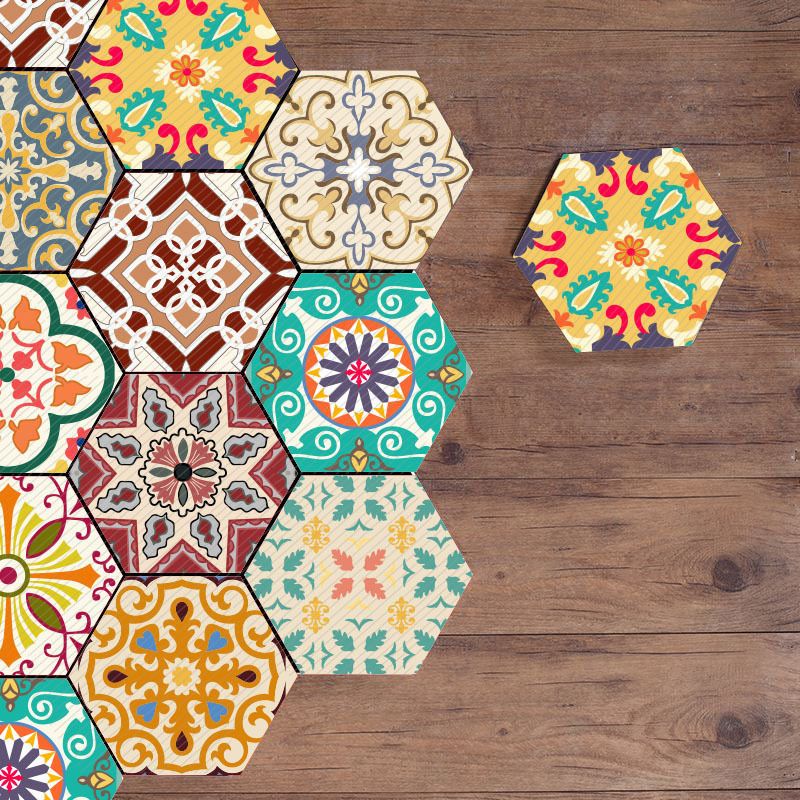 Plastic Mosaic Tile Wallpaper Hexagonal Peel and Stick Backsplash Wall Tile Clearhalo 'Flooring 'Home Improvement' 'home_improvement' 'home_improvement_peel_stick_blacksplash' 'Peel & Stick Backsplash Tile' 'peel_stick_blacksplash' 'Walls & Ceilings' Walls and Ceiling' 1200x1200_5782461c-b484-44ad-8e12-84cc625b13ff