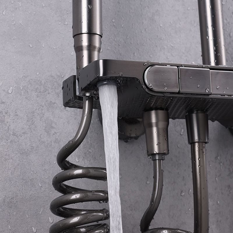 Modern Wall Mount Shower Trim Adjustable Spray Pattern Shower Head Combo Clearhalo 'Bathroom Remodel & Bathroom Fixtures' 'Home Improvement' 'home_improvement' 'home_improvement_shower_faucets' 'Shower Faucets & Systems' 'shower_faucets' 'Showers & Bathtubs Plumbing' 'Showers & Bathtubs' 1200x1200_5794038a-0044-45be-885a-2a6318c9fa82