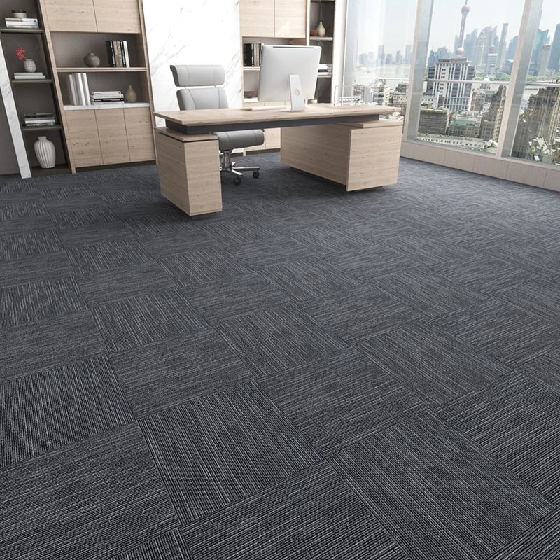 Indoor Level Loop Carpet Tile Dark Color Fade Resistant Loose Lay Carpet Tiles Clearhalo 'Carpet Tiles & Carpet Squares' 'carpet_tiles_carpet_squares' 'Flooring 'Home Improvement' 'home_improvement' 'home_improvement_carpet_tiles_carpet_squares' Walls and Ceiling' 1200x1200_579f8355-3538-4e65-b03d-404393647073