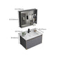 Metal Glam Bathroom Vanity Set Wall Mount Faucet Included Bathroom Vanity Clearhalo 'Bathroom Remodel & Bathroom Fixtures' 'Bathroom Vanities' 'bathroom_vanities' 'Home Improvement' 'home_improvement' 'home_improvement_bathroom_vanities' 1200x1200_57b0ccdf-7f84-47a8-ade2-0c0c67513094