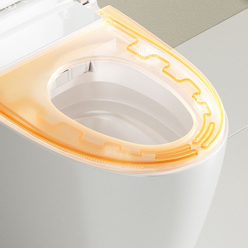 Contemporary Floor Mount Bidet Elongated Ceramic Heated Seat White Dryer Clearhalo 'Bathroom Remodel & Bathroom Fixtures' 'Bidets' 'Home Improvement' 'home_improvement' 'home_improvement_bidets' 'Toilets & Bidets' 1200x1200_57b10557-fc19-4bfa-b408-6662d3b9ecc0
