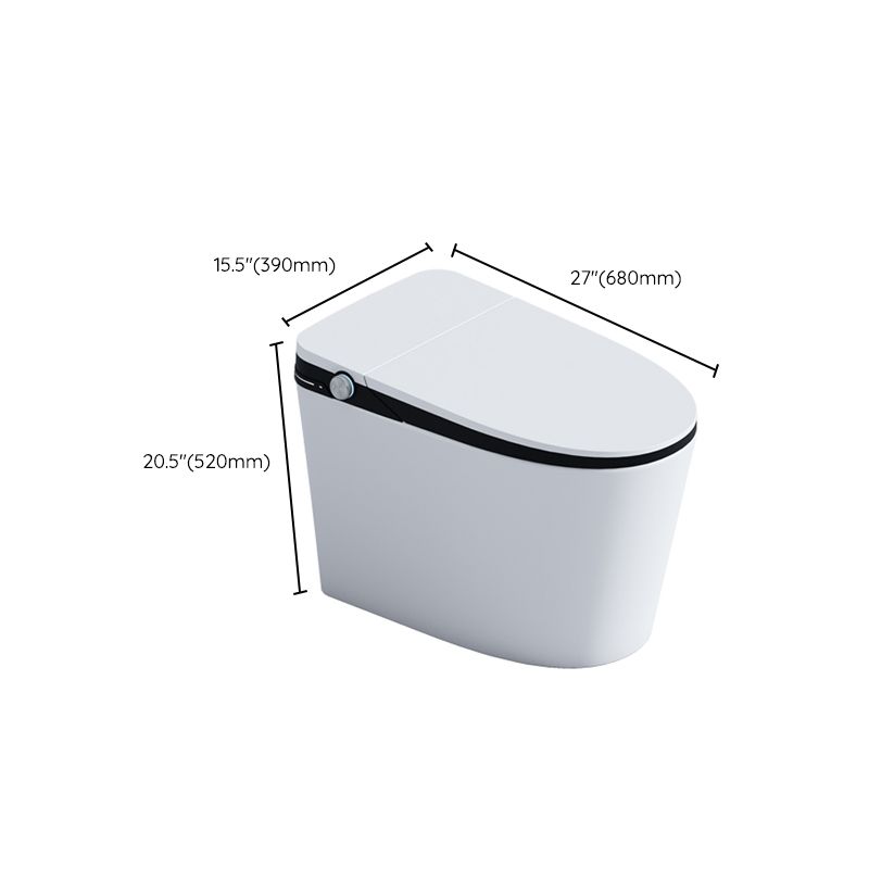 Contemporary Ceramic Elongated Heated Seat Floor Mount Bidet Clearhalo 'Bathroom Remodel & Bathroom Fixtures' 'Bidets' 'Home Improvement' 'home_improvement' 'home_improvement_bidets' 'Toilets & Bidets' 1200x1200_57ba2b3d-92fa-4bb6-a7f0-bdedea015bd5