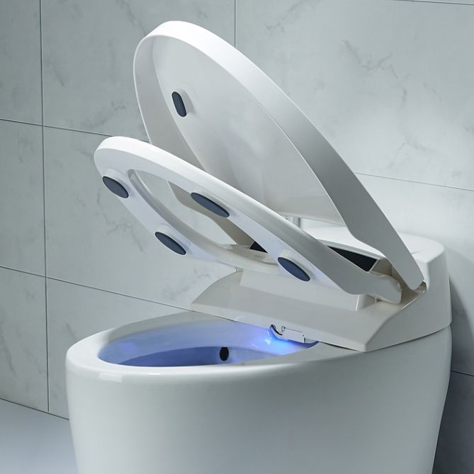 Contemporary Ceramic White Elongated Heated Seat Floor Mount Bidet Clearhalo 'Bathroom Remodel & Bathroom Fixtures' 'Bidets' 'Home Improvement' 'home_improvement' 'home_improvement_bidets' 'Toilets & Bidets' 1200x1200_57d98dff-e39a-4c54-9f0d-ff9da6aaa942