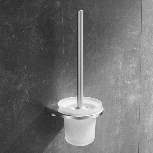 6-Piece Bathroom Hardware Set in Silver with Bath Shelf/Robe Hooks/Towel Bar Clearhalo 'Bathroom Hardware Sets' 'Bathroom Hardware' 'Bathroom Remodel & Bathroom Fixtures' 'bathroom_hardware_sets' 'Home Improvement' 'home_improvement' 'home_improvement_bathroom_hardware_sets' 1200x1200_57e0fe93-0128-4b93-9997-4d68f457afdc