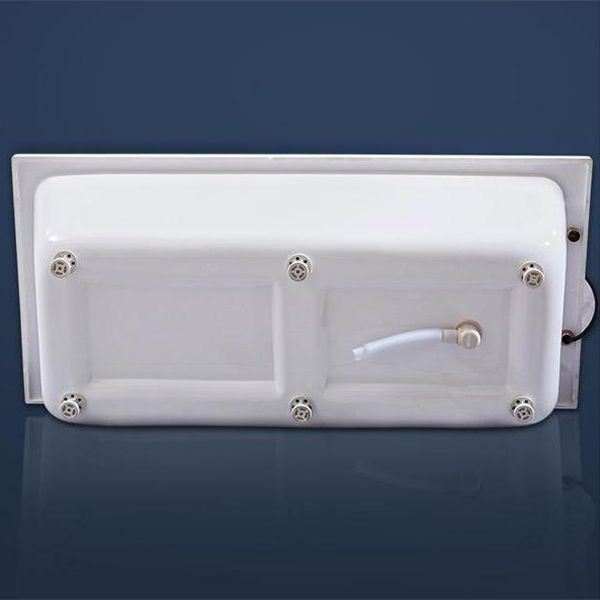 Modern Rectangular Bathtub Back to Wall Soaking Acrylic Freestanding Bath Clearhalo 'Bathroom Remodel & Bathroom Fixtures' 'Bathtubs' 'Home Improvement' 'home_improvement' 'home_improvement_bathtubs' 'Showers & Bathtubs' 1200x1200_57f557d9-de0d-40aa-bdaa-2c49b7c1de78