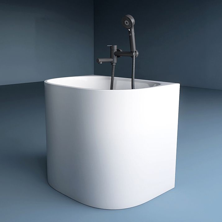 Corner Acrylic Soaking Bathtub Antique Finish Back to Wall Bath Tub Clearhalo 'Bathroom Remodel & Bathroom Fixtures' 'Bathtubs' 'Home Improvement' 'home_improvement' 'home_improvement_bathtubs' 'Showers & Bathtubs' 1200x1200_5810a57e-e30d-4761-8f24-6a9c8120ac00