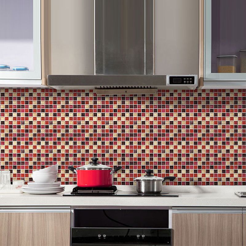 Peel and Stick Mosaic Tile Waterproof Square Peel and Stick Tile for Kitchen 20-Pack Clearhalo 'Flooring 'Home Improvement' 'home_improvement' 'home_improvement_peel_stick_blacksplash' 'Peel & Stick Backsplash Tile' 'peel_stick_blacksplash' 'Walls & Ceilings' Walls and Ceiling' 1200x1200_5810e407-ce0f-412c-b068-98f4709751a7
