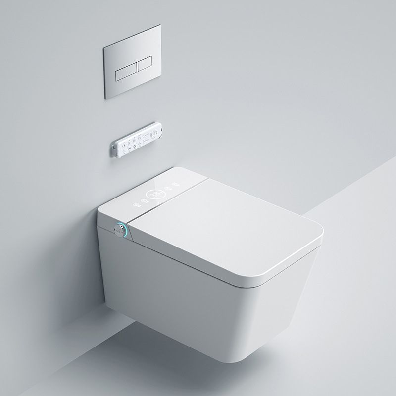 Modern Electronic Elongated Toilet Wall Mounted Bidet without Water Pressure Control Clearhalo 'Bathroom Remodel & Bathroom Fixtures' 'Bidets' 'Home Improvement' 'home_improvement' 'home_improvement_bidets' 'Toilets & Bidets' 1200x1200_58179228-4817-4310-a211-2a940bc8b3d3