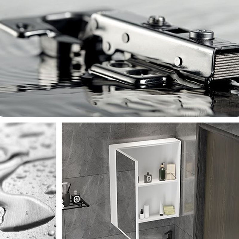 Single Sink Bath Vanity Set White Oval Metal 2 Doors Bathroom Vanity with Mirror Clearhalo 'Bathroom Remodel & Bathroom Fixtures' 'Bathroom Vanities' 'bathroom_vanities' 'Home Improvement' 'home_improvement' 'home_improvement_bathroom_vanities' 1200x1200_583a6542-996e-4135-9f48-7116ed872d5d