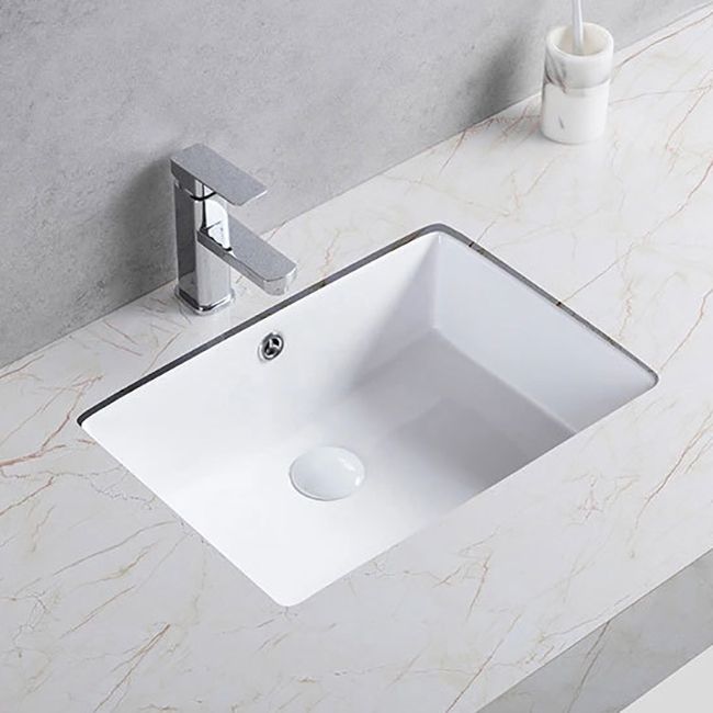 Traditional Undermount Bathroom Sink Porcelain Rectangular with Basin Basin Sink Only Clearhalo 'Bathroom Remodel & Bathroom Fixtures' 'Bathroom Sinks & Faucet Components' 'Bathroom Sinks' 'bathroom_sink' 'Home Improvement' 'home_improvement' 'home_improvement_bathroom_sink' 1200x1200_583f3921-53cd-43d2-a745-42c03ac7ae67