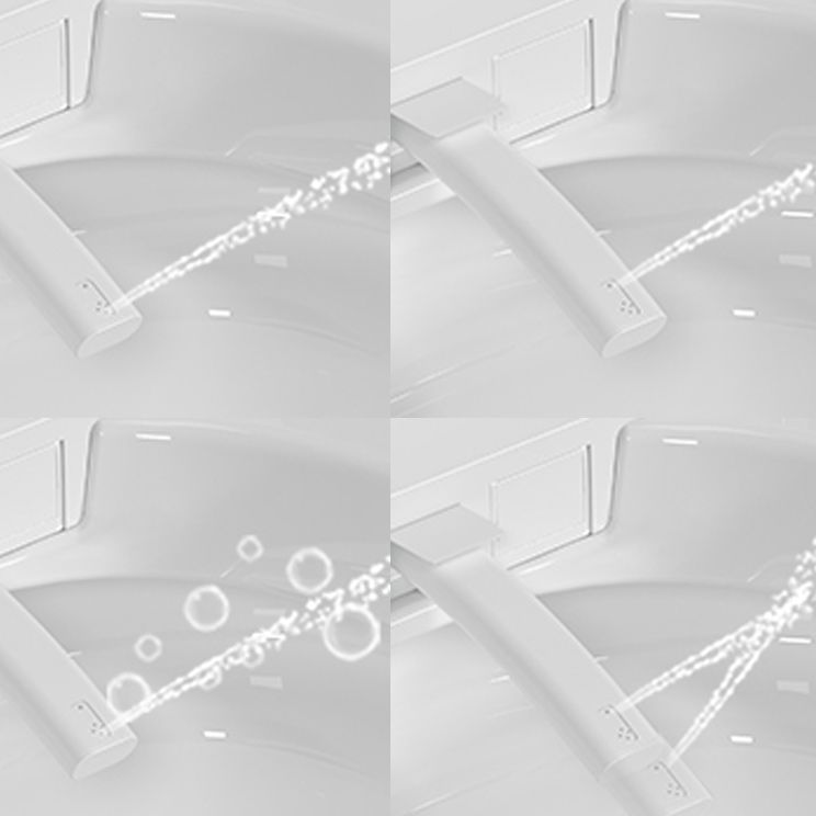 Elongated Smart Bidet White Ceramic One-Piece Smart Toilet Bidet Clearhalo 'Bathroom Remodel & Bathroom Fixtures' 'Bidets' 'Home Improvement' 'home_improvement' 'home_improvement_bidets' 'Toilets & Bidets' 1200x1200_5854995a-310e-4963-9895-333d0dafb1c1