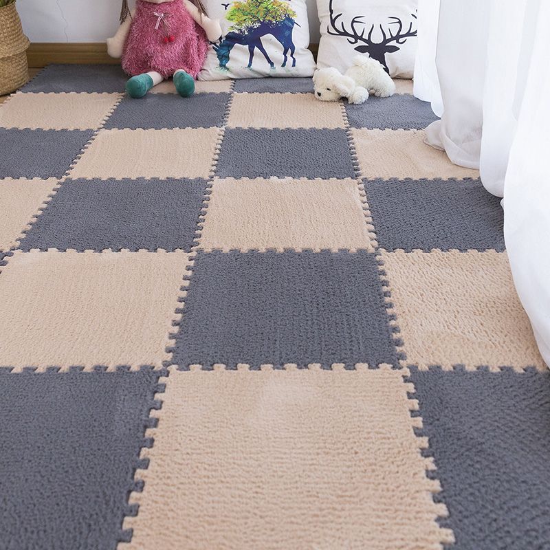 Modern Carpet Tiles Interlocking Square Color Block Carpet Tiles ...