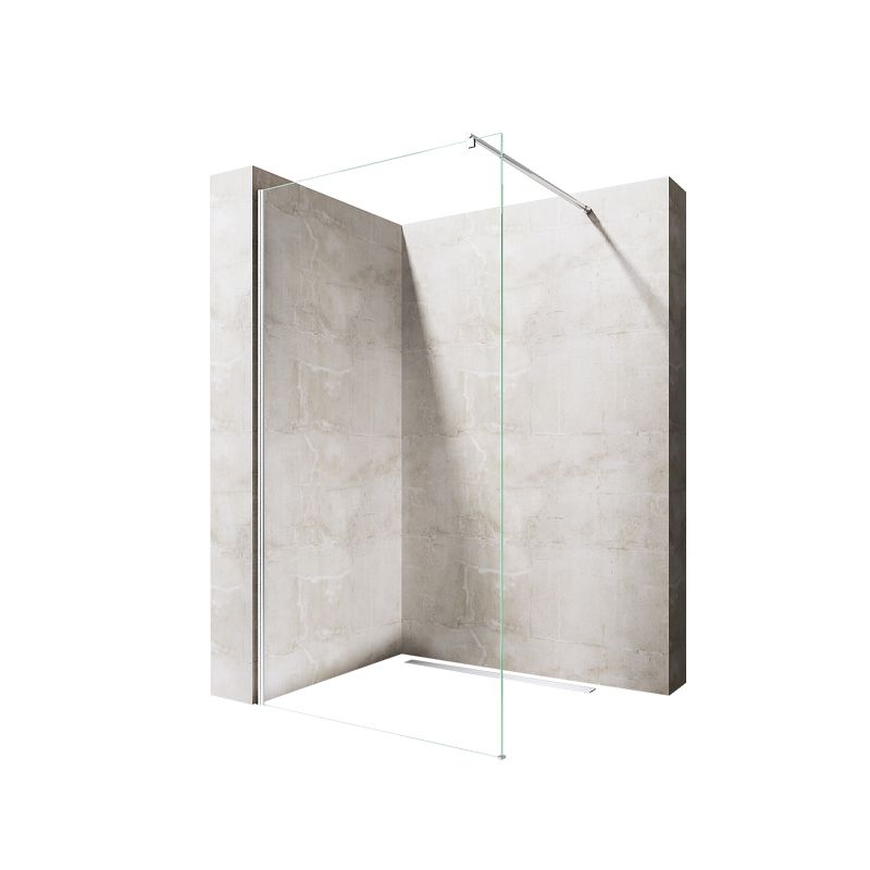 Clear Tempered Fixed Glass Panel Frameless Scratch Resistant Fixed Glass Panel Clearhalo 'Bathroom Remodel & Bathroom Fixtures' 'Home Improvement' 'home_improvement' 'home_improvement_shower_tub_doors' 'Shower and Tub Doors' 'shower_tub_doors' 'Showers & Bathtubs' 1200x1200_58ae3e4d-78e5-4fb9-8cc0-70b97a817c8b