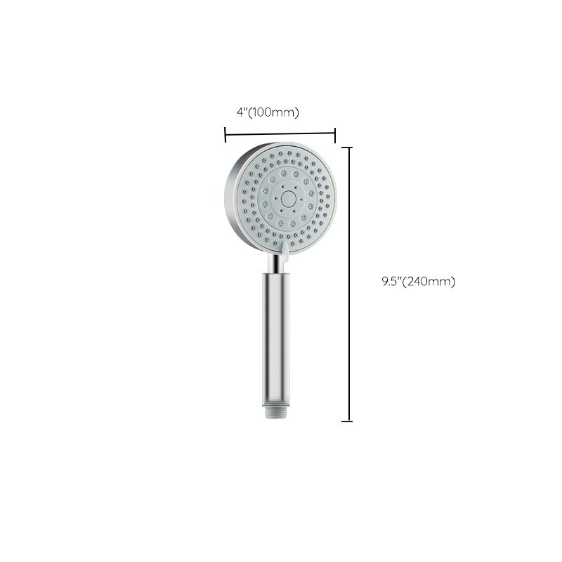 Round Self-Cleaning Hand Shower Adjustable Spray Pattern Stainless Steel Hand Shower Clearhalo 'Bathroom Remodel & Bathroom Fixtures' 'Home Improvement' 'home_improvement' 'home_improvement_shower_heads' 'Shower Heads' 'shower_heads' 'Showers & Bathtubs Plumbing' 'Showers & Bathtubs' 1200x1200_58b8e90e-2c11-4635-8540-28965f847f33