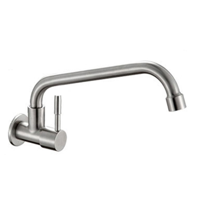 Contemporary Single Handle Bar Faucet Pull-down Wall-mounted Faucet in Chrome Clearhalo 'Home Improvement' 'home_improvement' 'home_improvement_kitchen_faucets' 'Kitchen Faucets' 'Kitchen Remodel & Kitchen Fixtures' 'Kitchen Sinks & Faucet Components' 'kitchen_faucets' 1200x1200_58e65049-663d-405d-a868-13d951b7d596