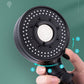 Contemporary Shower Head Combo Handheld Shower Head Plastic Wall-Mount Black Shower Head Clearhalo 'Bathroom Remodel & Bathroom Fixtures' 'Home Improvement' 'home_improvement' 'home_improvement_shower_heads' 'Shower Heads' 'shower_heads' 'Showers & Bathtubs Plumbing' 'Showers & Bathtubs' 1200x1200_58ed38b8-2db1-4841-aa2f-09c26772cfb1